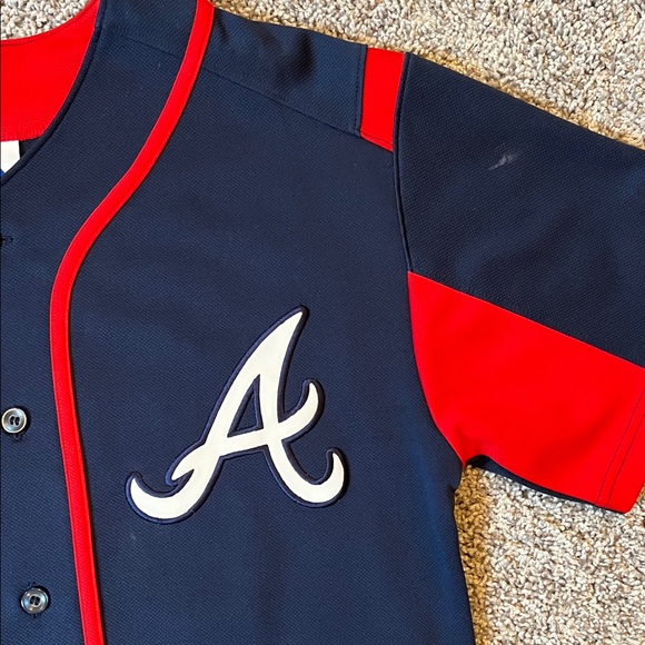 Heyward - 22 - Majestic Navy and Red Baseball Jersey - Picture 3 of 4